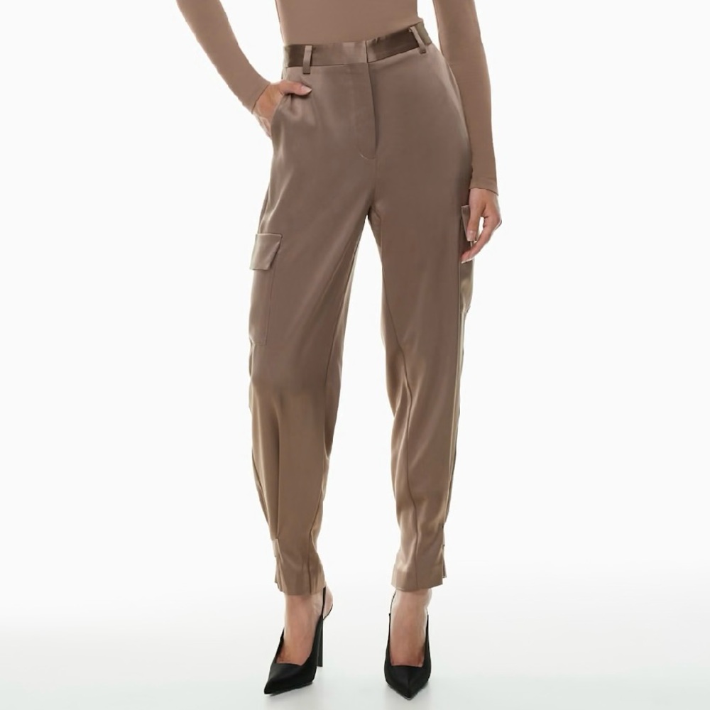 Aritzia Babaton Refined Satin Cargo Pant